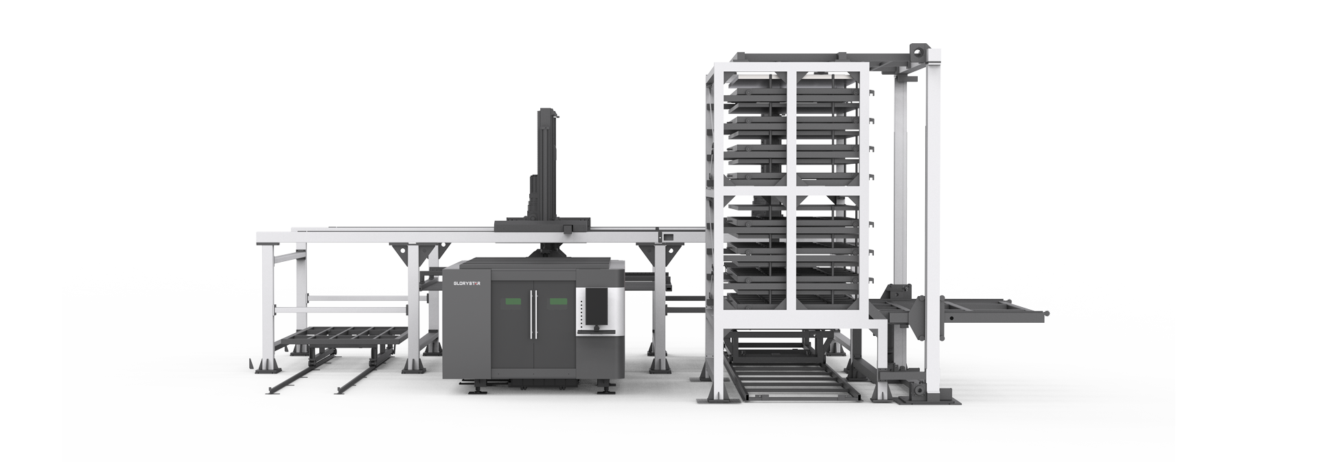 力星激光板材自动上下料库系统-无人化、全自动加工生产 力星激光板材自动上下料库系统-无人化、全自动加工生产