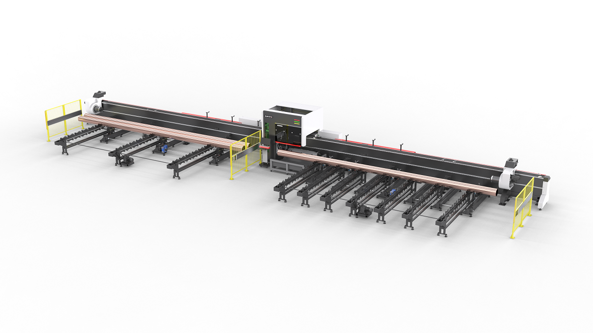 三卡盘重型激光管材切割机 三卡盘重型激光管材切割机